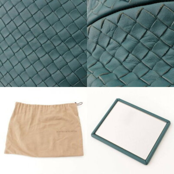 Bottega Veneta Intrecciato Shoulder Bag Green - Picture 9 of 10